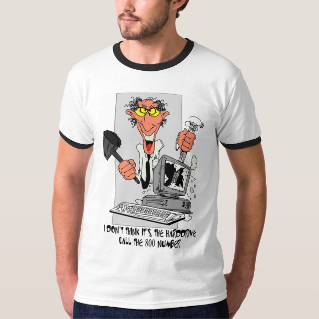 Camiseta Frustración del ordenador (Anverso)