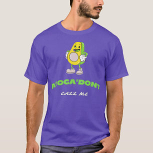 Camiseta fruta aguacate con aguacate de llamada aguacate en