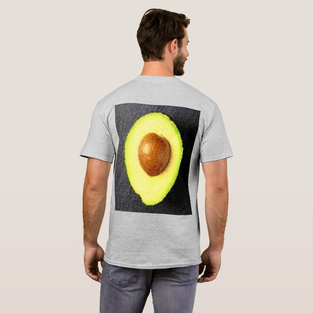 Camiseta "Fruta aguacate" Foto Cute. ¡Hazte con una en Zazz (Reverso completo)
