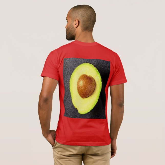 Camiseta "Fruta aguacate" Foto Cute. ¡Hazte con una en Zazz (Reverso completo)