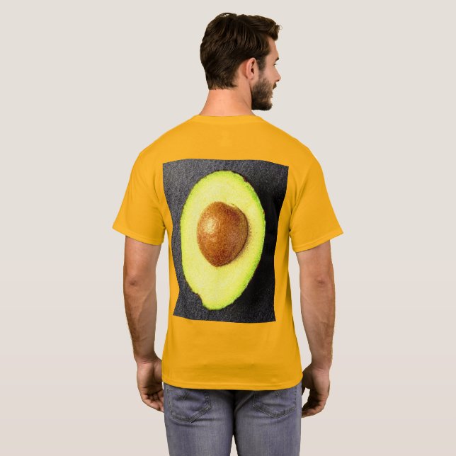 Camiseta "Fruta aguacate" Foto Cute. ¡Hazte con una en Zazz (Reverso completo)