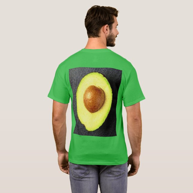 Camiseta "Fruta aguacate" Foto Cute. ¡Hazte con una en Zazz (Reverso completo)