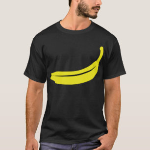 Camiseta fruta amarilla del plátano