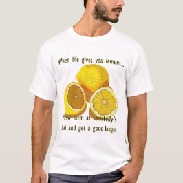 Camiseta Fruta amarilla divertida del humor oscuro de los