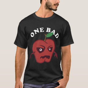 Camiseta Fruta aterradora y mala Apple graciosa