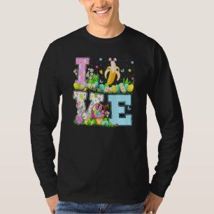 Camiseta Fruta bananera Semana Santa Huevos Caza Divertida 