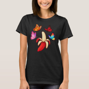 Camiseta Fruta Caprichosa Banana con Mariposas
