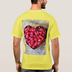 Camiseta "Fruta Corazón Pomegranada" Foto Cute. ¡Hazte con