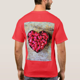 Camiseta "Fruta Corazón Pomegranada" Foto Cute. ¡Hazte con