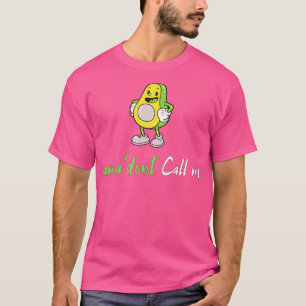 Camiseta fruta de aguacate con aguacate de llamada y con ra