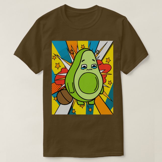 Camiseta Fruta de aguacate divertida 12 (Diseño del anverso)