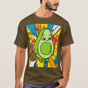 Camiseta Fruta de aguacate divertida 12