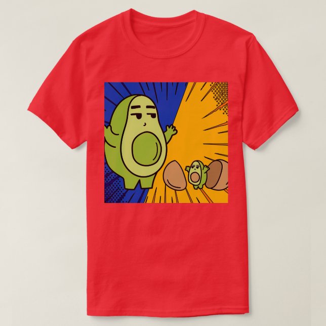 Camiseta Fruta de aguacate divertida 14 (Diseño del anverso)