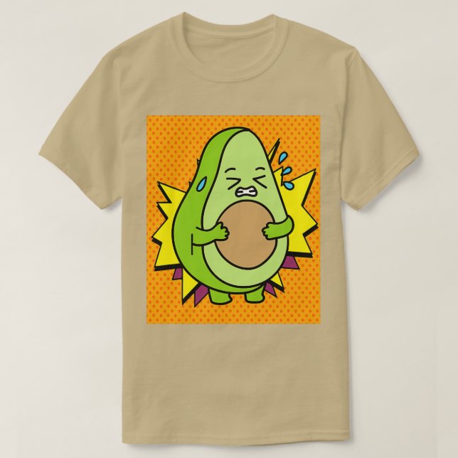 Camiseta Fruta de aguacate divertida 8 (Diseño del anverso)