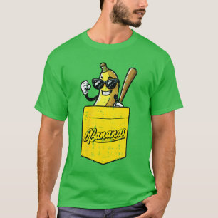 Camiseta Fruta de bolsillo de plátano hombres niños mujeres