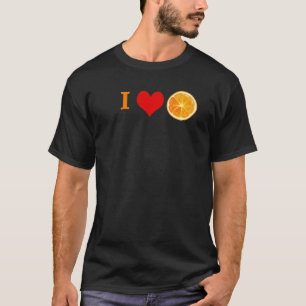 Camiseta Fruta de cítricos naranja