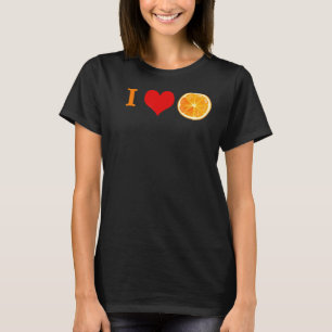 Camiseta Fruta de cítricos naranja
