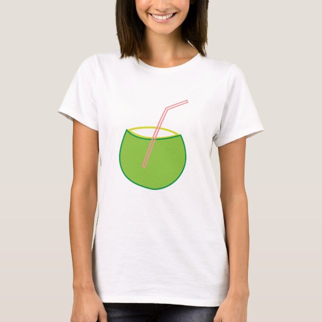 Camiseta Fruta de coco de agua de coco (Anverso)