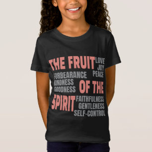 Camiseta Fruta de fe cristiana de la escritura espiritual d