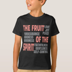 Camiseta Fruta de fe cristiana de la escritura espiritual d