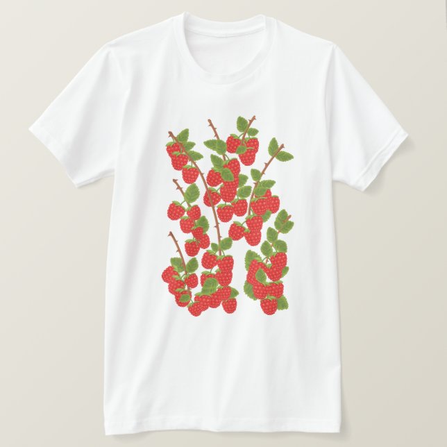 Camiseta Fruta de frambuesa (Anverso del diseño)