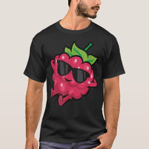 Camiseta Fruta de frambuesa cutícula Relaing Lazy Raspberry