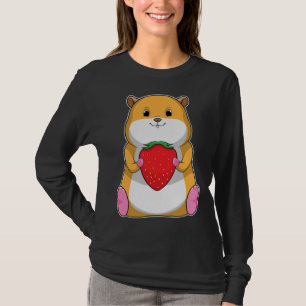 Camiseta Fruta de fresa de Hamster