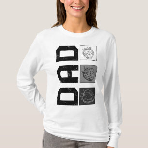 Camiseta Fruta de fresa papá amante del día de papá nuevo p