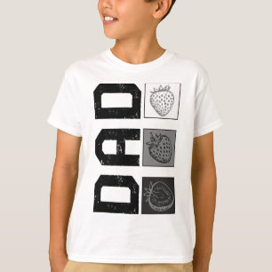 Camiseta Fruta de fresa papá amante del día de papá nuevo p