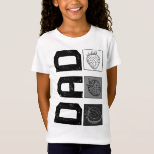 Camiseta Fruta de fresa papá amante del día de papá nuevo p
