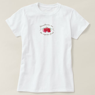 Camiseta Fruta de fresa roja dulce fresca