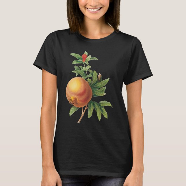 Camiseta Fruta de la comida de la cosecha, granada de Redou (Anverso)