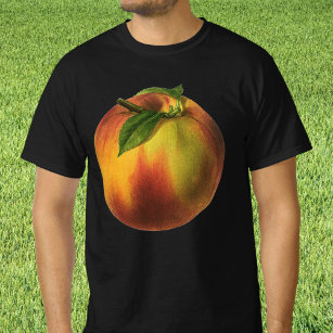 Camiseta Fruta de la Comida Vintage, Engranaje Orgánico Rip