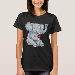 Camiseta Fruta de la manzana del elefante