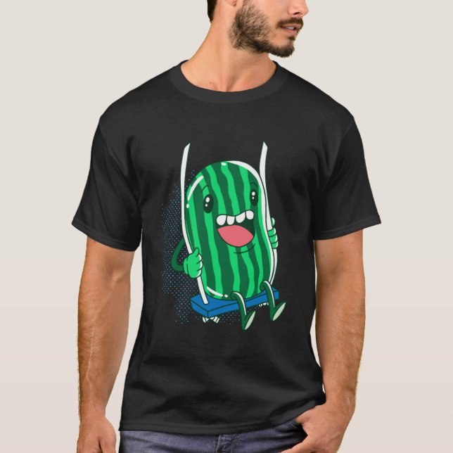 Camiseta fruta de la sandía verano divertido lindo Pullover (Anverso)