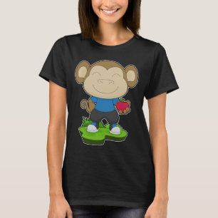 Camiseta Fruta de manzana de mono