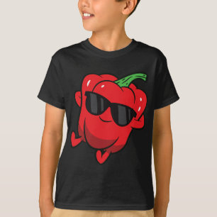 Camiseta Fruta de morrón suave relajante mordedura perezosa