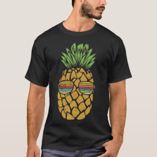 Camiseta Fruta De Piña Con Gafas De Sol Playa De Verano Cui