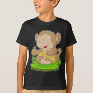 Camiseta Fruta de plátano de mono