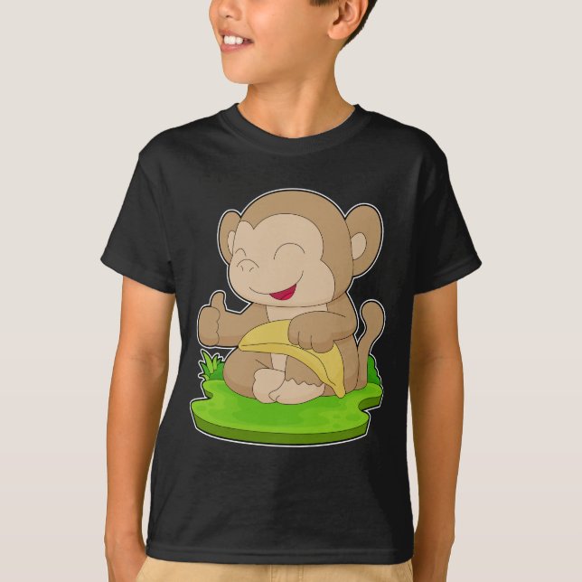 Camiseta Fruta de plátano de mono (Anverso)