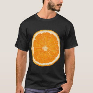 Camiseta Fruta de refresco de corte naranja