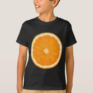 Camiseta Fruta de refresco de corte naranja