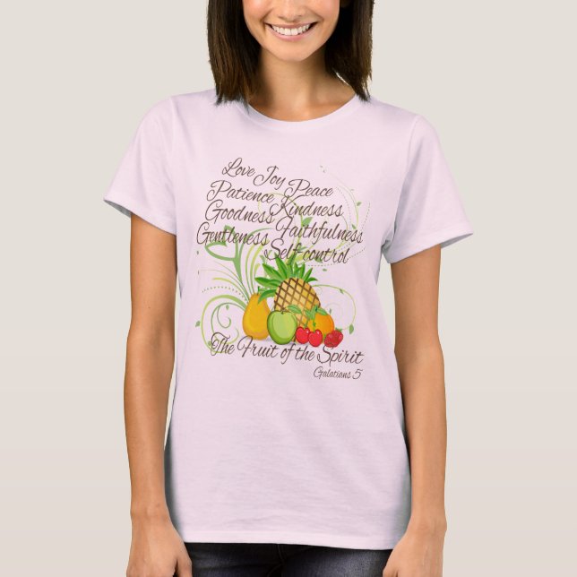 Camiseta Fruta del alcohol, mujeres bonitas de la escritura (Anverso)