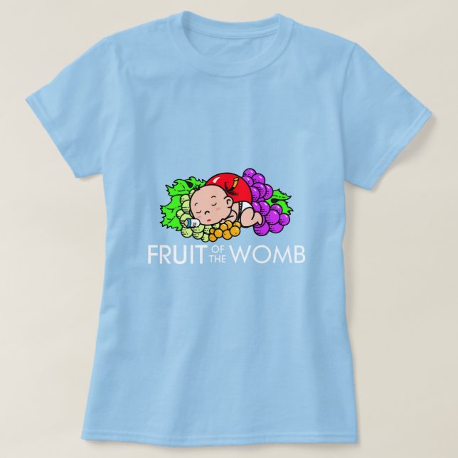 Camiseta Fruta del 🧬 del útero (Diseño del anverso)