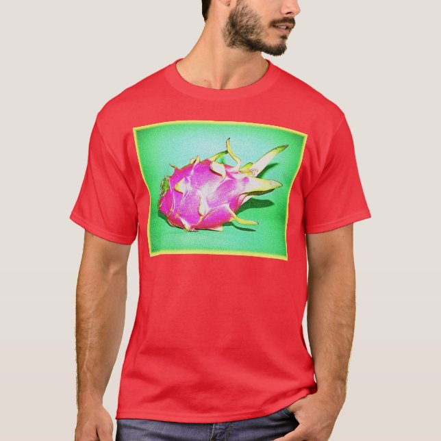 Camiseta "Fruta del Dragón Brillante" Foto Cuta. ¡Hazte con (Anverso)