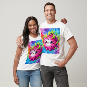 Camiseta Fruta del Dragón Feliz Tie-Dye