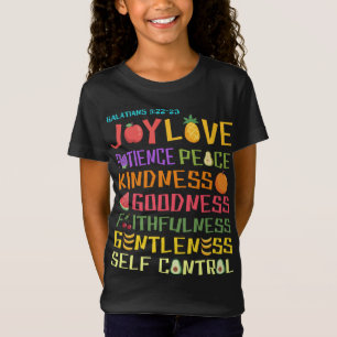 Camiseta Fruta Del Espíritu Verse De La Biblia Cristiana