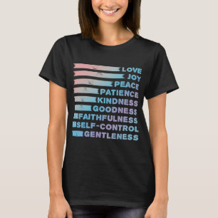 Camiseta Fruta del espíritu - Verso de la Biblia cristiana 