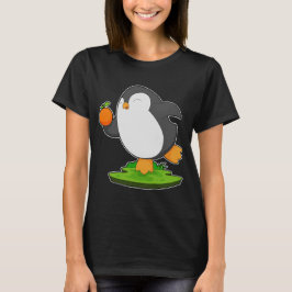 Camiseta Fruta del Naranja del Pingüino