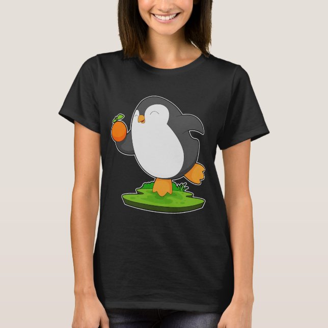 Camiseta Fruta del Naranja del Pingüino (Anverso)